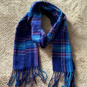 ~NWT~ Blue Plaid Scarf by Cejon - Made in Italy! 🇮🇹